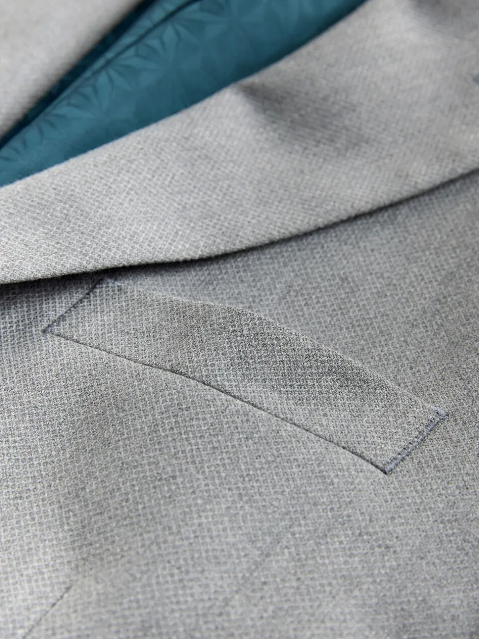 Pakken*Next - Tailored fit - Kostuum met textuur: colbert Grijs