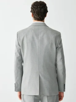 Pakken*Next - Tailored fit - Kostuum met textuur: colbert Grijs