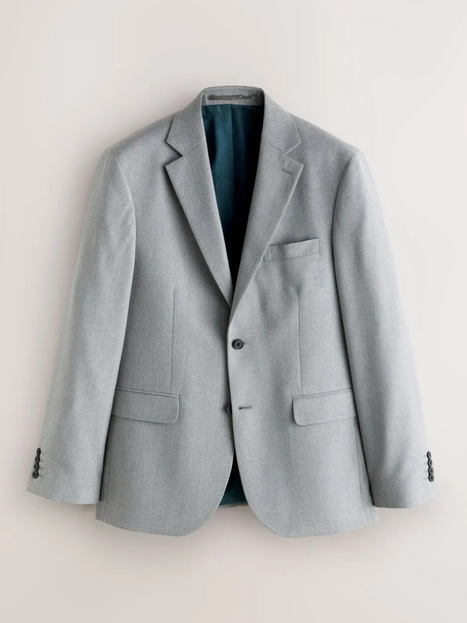 Pakken*Next - Tailored fit - Kostuum met textuur: colbert Grijs