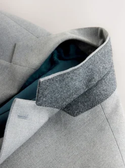 Pakken*Next - Tailored fit - Kostuum met textuur: colbert Grijs