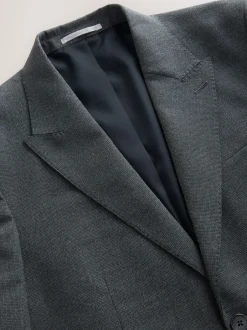 Pakken*Next Grijs - Texture Motionflex stretchkostuumjasje