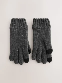 Mutsen, Sjaals En Handschoenen|Next - Thinsulate Knitted Touchscreen Gloves Grijs