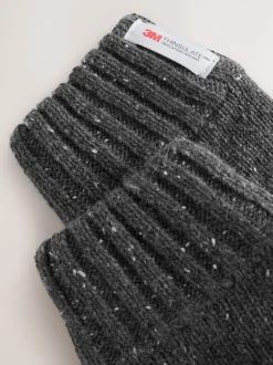 Mutsen, Sjaals En Handschoenen|Next - Thinsulate Knitted Touchscreen Gloves Grijs