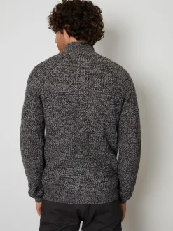 Gebreide Kleding*Threadbare - vest met ritssluiting Grijs