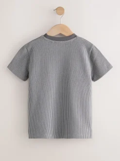 T-Shirts|Tops*Next - T-shirt met korte mouwen en textuur (3-16jr) Grijs
