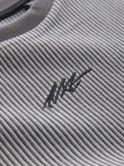 T-Shirts|Tops*Next - T-shirt met korte mouwen en textuur (3-16jr) Grijs