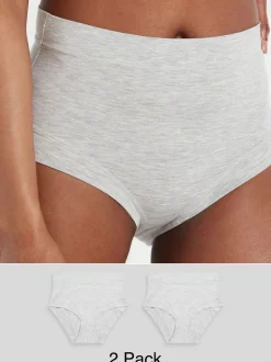 Onderbroeken|Next - Ultimate Comfort Knickers 2 Pack Grijs