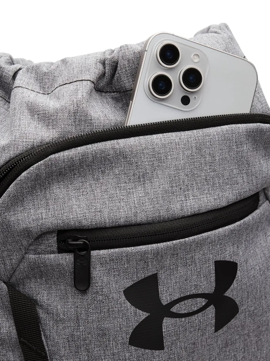 Tassen|Under Armour - Hustle Sackpack Bag Grijs