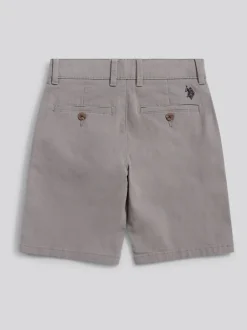 Shorts|U.S. Polo Assn - Classic Chino Shorts Grijs