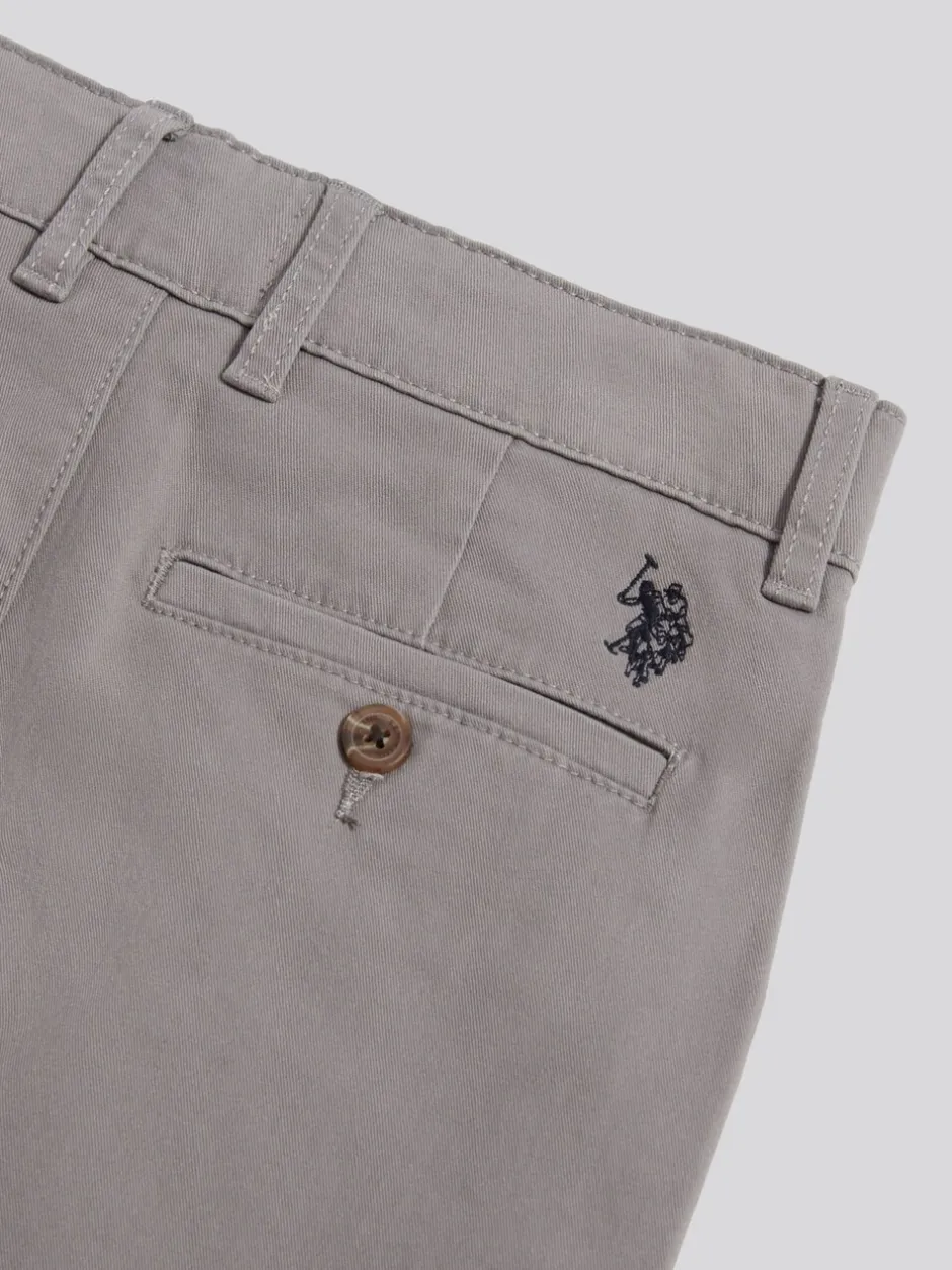 Shorts|U.S. Polo Assn - Classic Chino Shorts Grijs
