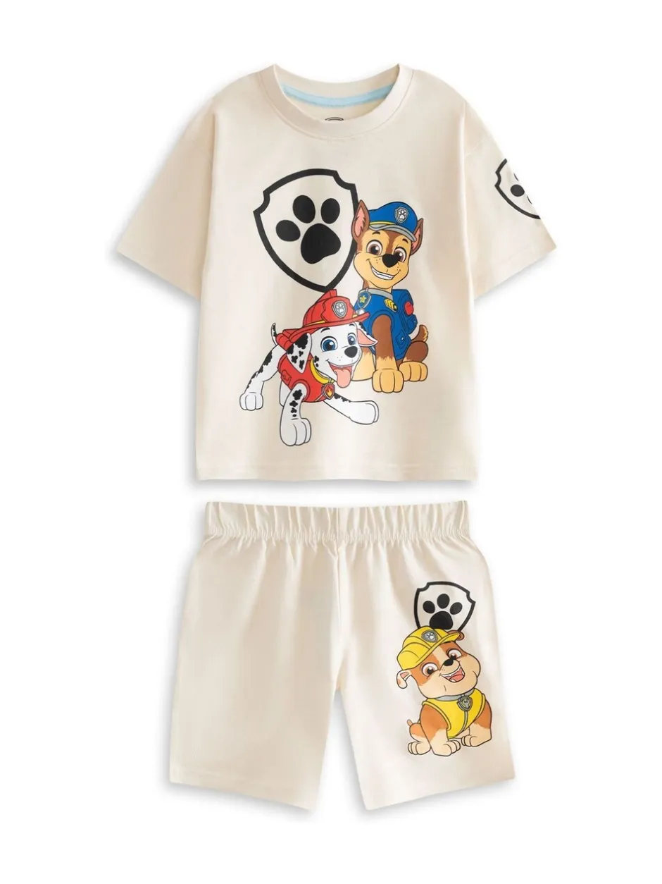 Pyjama's|Vanilla Underground - Bluey Boys Multicoloured Multi Character Multi-Pack of 2 Short Sleeve Short Leg Pyjama Set Grijs