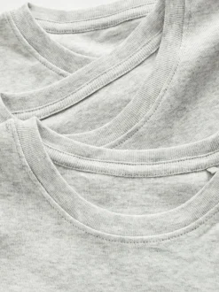 Ondergoed|Rompertjes En Hemdjes*Next - Verpakking van 3 100% katoenen shirts met korte mouwen (1,5-16jr) Grijs