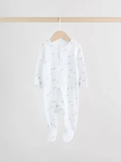 Babypakjes En Babypyjama's|Next Grijs - Verpakking van 3 babypyjama's met tweewegrits (0-2jr)