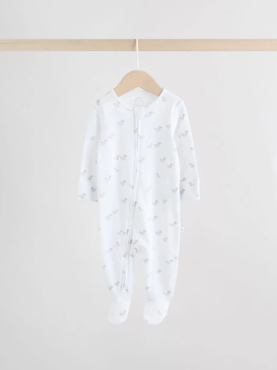 Babypakjes En Babypyjama's|Next Grijs - Verpakking van 3 babypyjama's met tweewegrits (0-2jr)