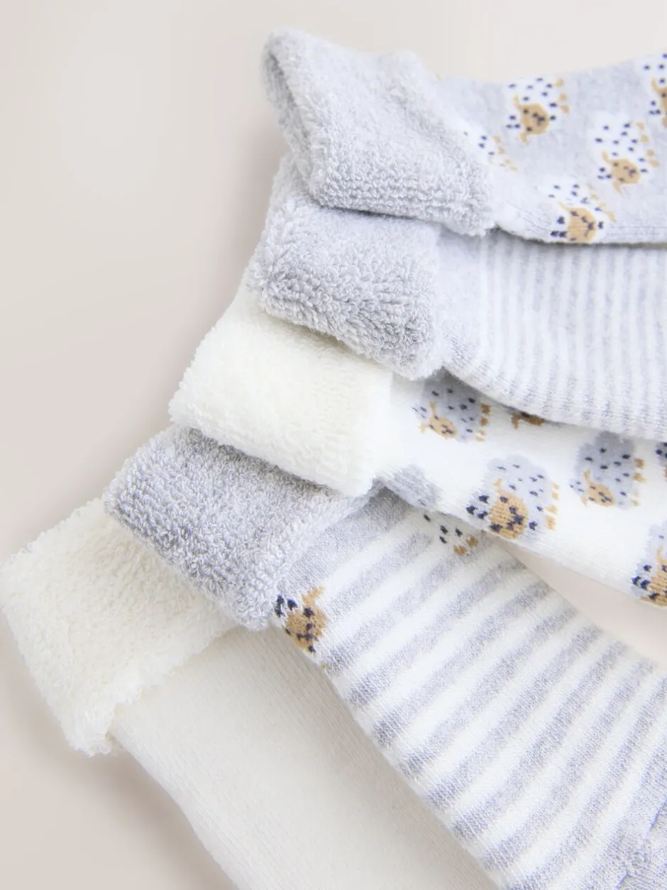 Sokken En Panty's|Sokken*Next - Verpakking van 5 paar babysokken (0 mnd-2 jr) Grijs