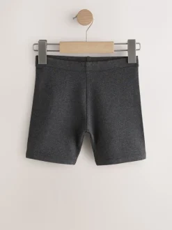 Shorts En Rokken*Next - Verpakking van 2 stretchy fietsshorts met hoog katoengehalte (3-16jr) Grijs