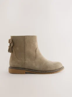 Boots*Next - Waterafstotende suède enkellaarzen Grijs