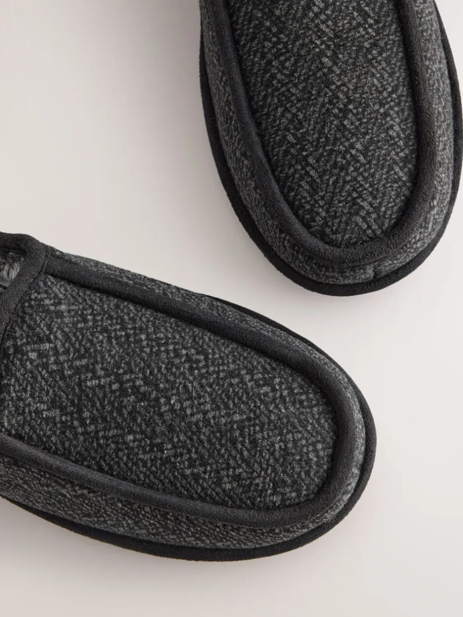 Pantoffels|Next - Wide Fit Closed Back Slippers Grijs