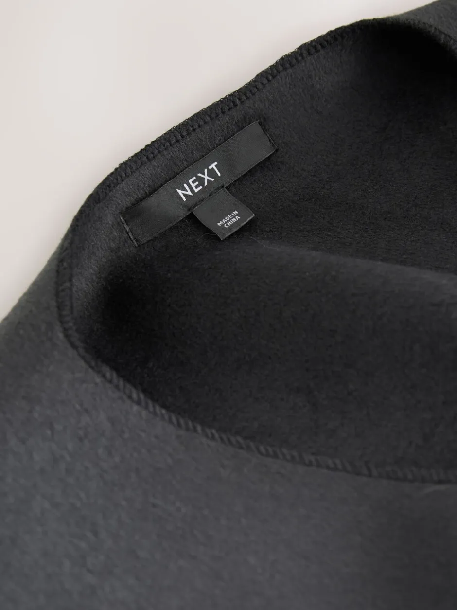 Jassen En Jacks*Next - Wrap Front Cape Poncho Grijs