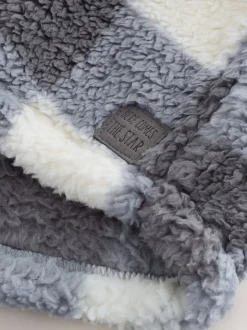 Jassen, Jacks En Kinderwagenpakjes|Jassen En Jacks*Next - Fleece shacket van borg (3 mnd - 7 jr) Grijs dambordpatroon