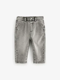 Jeans En Joggingbroeken|Jeans|Next Grijs denim - Jeans met geplooide voorkant (3mnd-7jr)