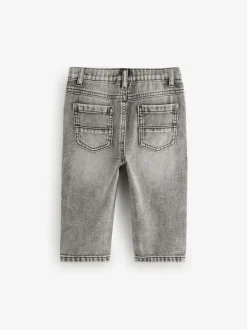 Jeans En Joggingbroeken|Jeans|Next Grijs denim - Jeans met geplooide voorkant (3mnd-7jr)