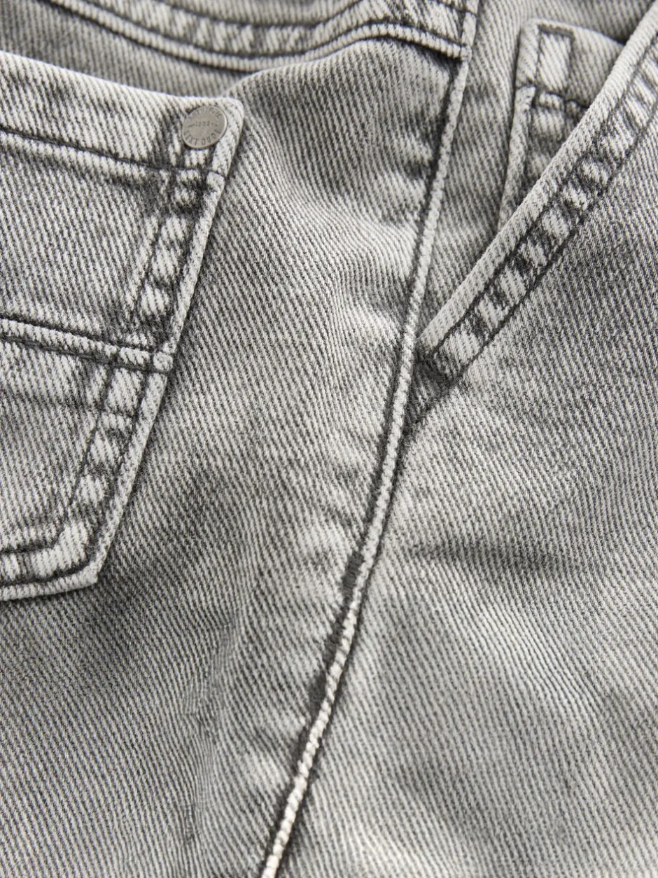 Jeans En Joggingbroeken|Jeans|Next Grijs denim - Jeans met geplooide voorkant (3mnd-7jr)