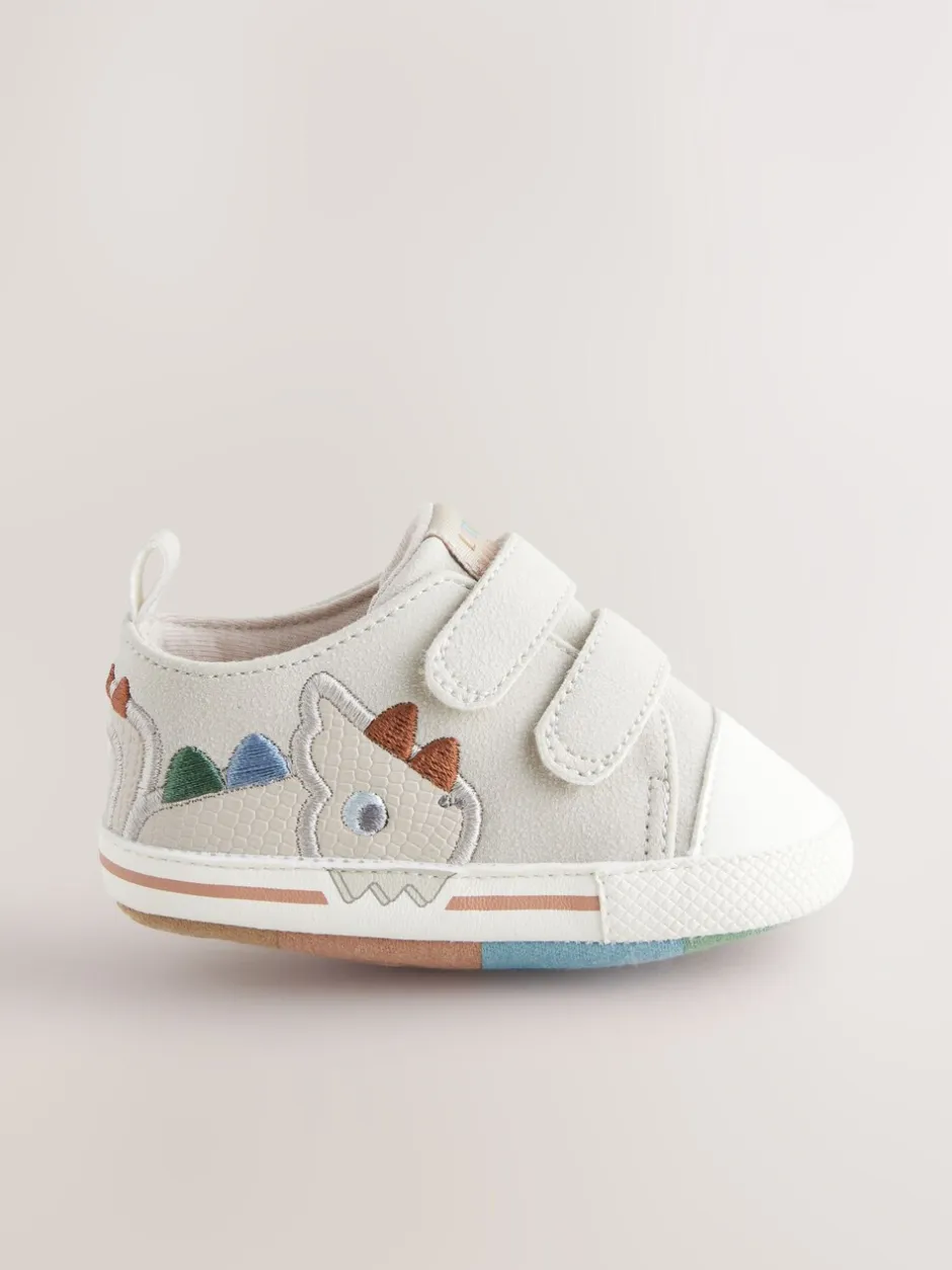 Babyschoenen|Sneakers*Next - Touch Fastening Baby Trainers (0-2mths) Grijs dinosaurus
