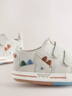 Babyschoenen|Sneakers*Next - Touch Fastening Baby Trainers (0-2mths) Grijs dinosaurus