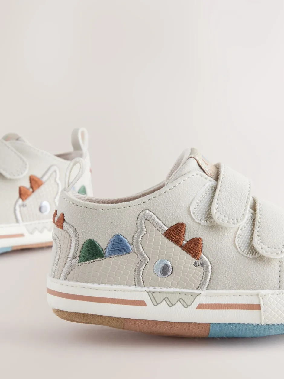 Babyschoenen|Sneakers*Next - Touch Fastening Baby Trainers (0-2mths) Grijs dinosaurus