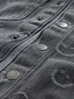 Jassen, Jacks En Kinderwagenpakjes|Jassen En Jacks*Next - Denim overhemd met capuchon (3mnd -7jr) Grijs Face