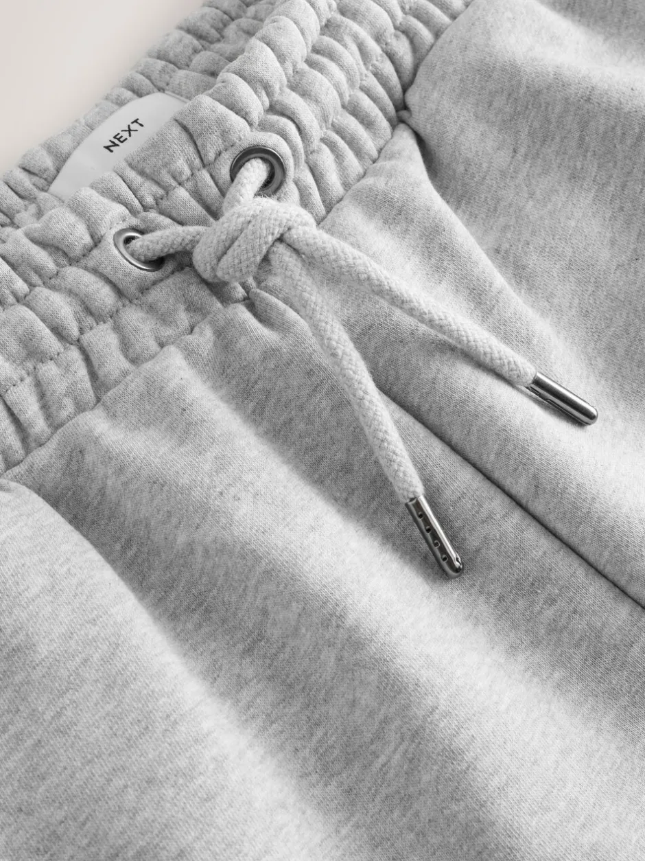 Joggingbroeken|Next - Relaxed fit - Relaxed Fit Brushback Heavyweight Joggers Grijs gemêleerd