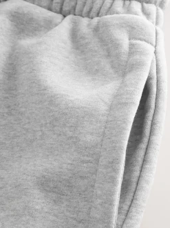 Joggingbroeken|Next - Relaxed fit - Relaxed Fit Brushback Heavyweight Joggers Grijs gemêleerd