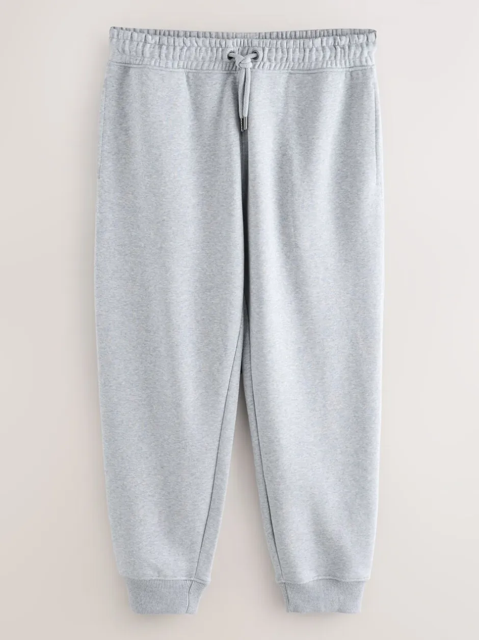 Joggingbroeken|Next - Slim Fit - Slim Fit Brushback Heavyweight Joggers Grijs gemêleerd