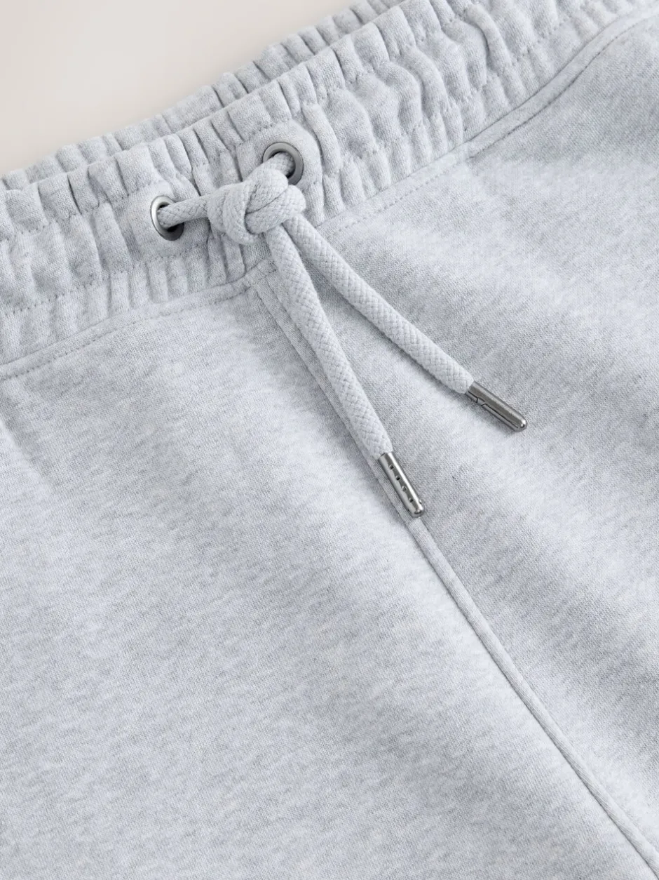Joggingbroeken|Next - Slim Fit - Slim Fit Brushback Heavyweight Joggers Grijs gemêleerd