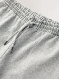 Joggingbroeken|Next Grijs gemêleerd - Straight fit - Relaxed Fit Brushback Heavyweight Joggers