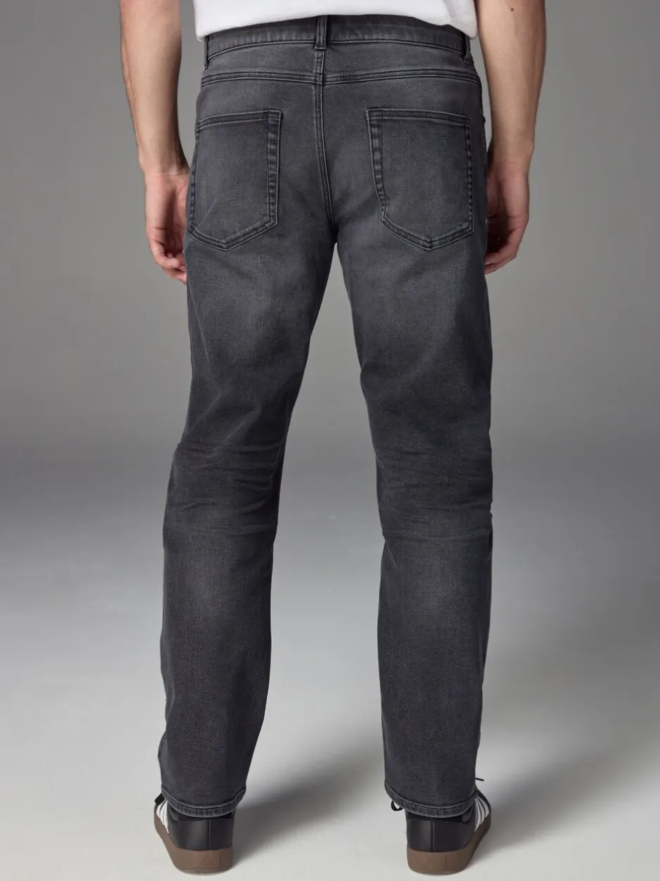 Jeans*Next - Straight-fit Essential stretchy jeans met rechte pasvorm Grijs Gewassen