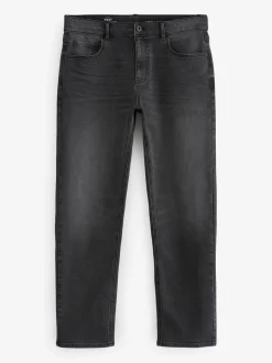 Jeans*Next - Straight-fit Essential stretchy jeans met rechte pasvorm Grijs Gewassen