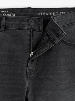 Jeans*Next - Straight-fit Essential stretchy jeans met rechte pasvorm Grijs Gewassen