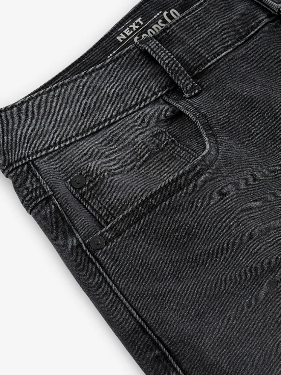 Jeans*Next - Straight-fit Essential stretchy jeans met rechte pasvorm Grijs Gewassen
