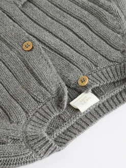Truien En Breisels*Next Grijs mannetje - 100% katoenen vest (0mnd -2jr)