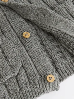 Truien En Breisels*Next Grijs mannetje - 100% katoenen vest (0mnd -2jr)