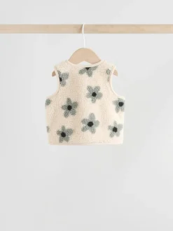 Tops|Sets En Combisets*Next - Babyset van top met Lange mouwen en Leggings met Bodywarmer 3 -delig (0mnd -2jr) Grijs met bloemen