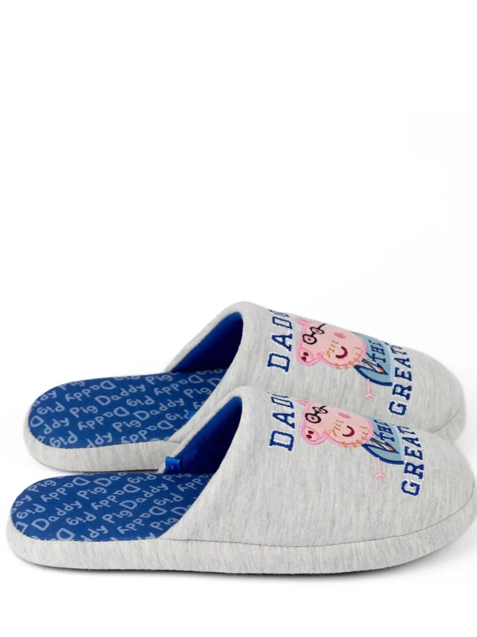 Pantoffels|Loungewear|Vanilla Underground Grijs met Daddy Pig - Mr Men Mr Lazy pantoffels