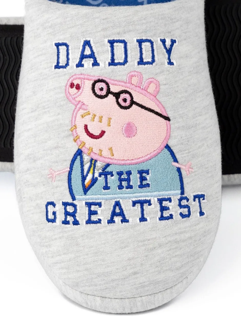 Pantoffels|Loungewear|Vanilla Underground Grijs met Daddy Pig - Mr Men Mr Lazy pantoffels