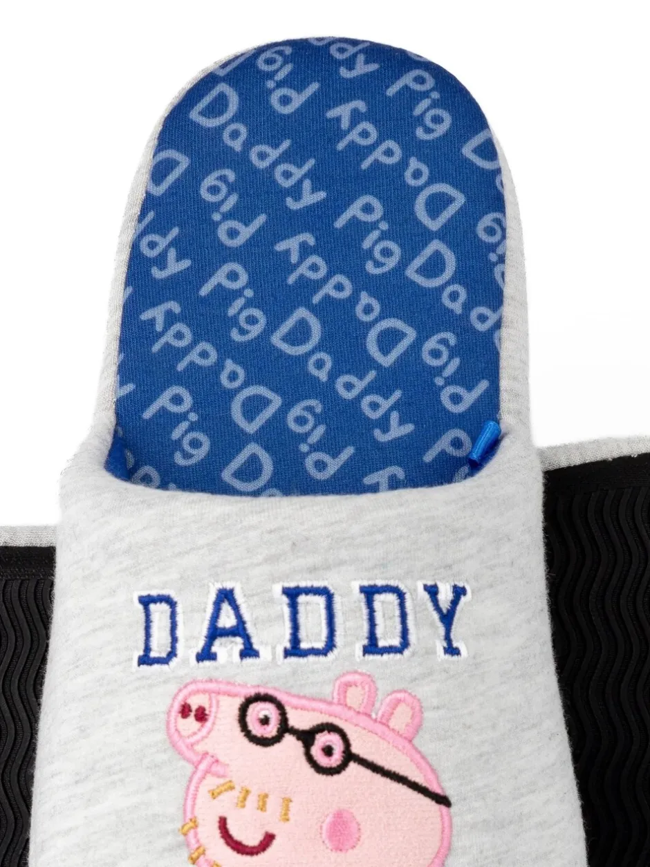 Pantoffels|Loungewear|Vanilla Underground Grijs met Daddy Pig - Mr Men Mr Lazy pantoffels