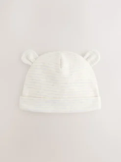 Mutsjes En Antikrabwantjes|Mutsen, Handschoenen En Sjaals*Next Grijs met dinoprint - Baby Beanie Mutsen 3 Set (0-18mnd)