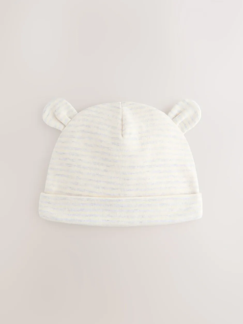 Mutsjes En Antikrabwantjes|Mutsen, Handschoenen En Sjaals*Next Grijs met dinoprint - Baby Beanie Mutsen 3 Set (0-18mnd)