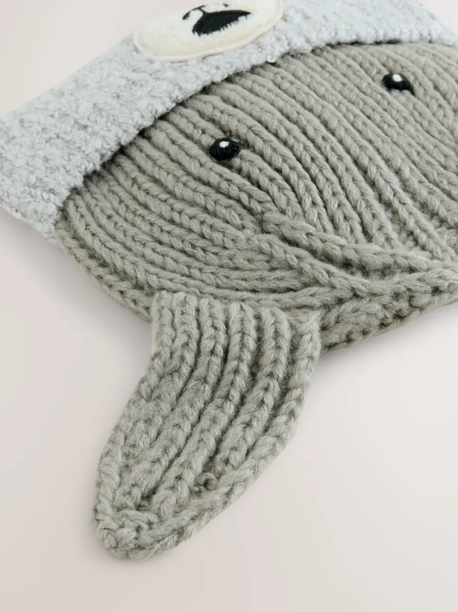 Mutsen, Handschoenen En Sjaals|Next - Hat & Mittens 2 Piece Set (3mths-6yrs) Grijs met hond