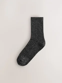 Sokken En Panty's*Next Grijs met kleurschakering - Thermische enkelsokken van wol-zijdemix verpakking van 3